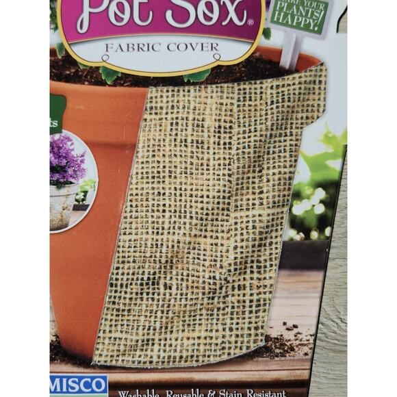 *5 for‎ $25* 6" Flower Planter Pot Sox Stretchable Fabric Cover Home Garden - Picture 2 of 6